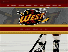 Tablet Screenshot of kcwesthockey.com